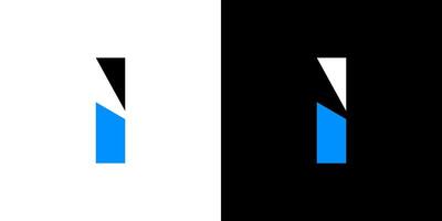 Letter I icon logo modern abstract creative symbol design . vector