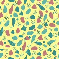 Abstract pattern. Shapes, spots, blots. Seamless color background, geometric texture. vector