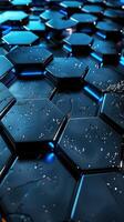 llustration space center radial placeholder abstract blue technology hexagonal background photo