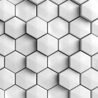Home decoration hexagonal ceramic wall tiles, white natural stone wallpaper pattern. photo