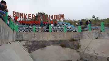 Kaliadem Bunker historic building on the slopes or foot of Mount Merapi photo