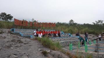 Kaliadem Bunker historic building on the slopes or foot of Mount Merapi photo