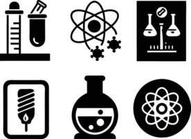 set of science icon . science, technology, research, medical, chemistry, background, innovation vector