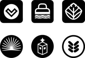 set of branding icon illustration. brand, business, design, branding, concept, background, icon, corporate, identity vector