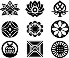 set of branding icon illustration. brand, business, design, branding, concept, background, icon, corporate, identity vector