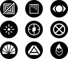 set of branding icon illustration. brand, business, design, branding, concept, background, icon, corporate, identity vector