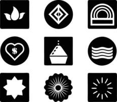 set of branding icon illustration. brand, business, design, branding, concept, background, icon, corporate, identity vector