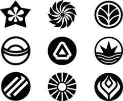 set of branding icon illustration. brand, business, design, branding, concept, background, icon, corporate, identity vector