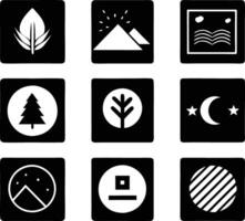 set of branding icon illustration. brand, business, design, branding, concept, background, icon, corporate, identity vector