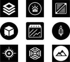 set of branding icon illustration. brand, business, design, branding, concept, background, icon, corporate, identity vector