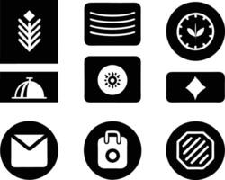 set of branding icon illustration. brand, business, design, branding, concept, background, icon, corporate, identity vector
