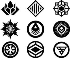 set of branding icon illustration. brand, business, design, branding, concept, background, icon, corporate, identity vector