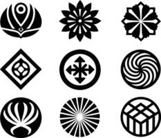 set of branding icon illustration. brand, business, design, branding, concept, background, icon, corporate, identity vector