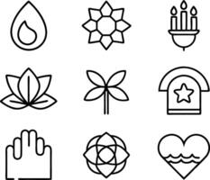 set of branding icon line art. brand, business, design, branding, concept, background, icon, corporate, identity, company vector