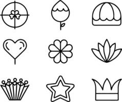set of branding icon line art. brand, business, design, branding, concept, background, icon, corporate, identity, company vector