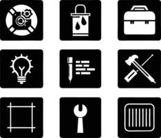 set of workshop icon illustration. communication, business, management, leadership, seminar, support, person vector