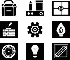 set of workshop icon illustration. communication, business, management, leadership, seminar, support, person vector
