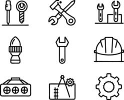 set of workshop icon illustration. communication, business, management, leadership, seminar, support, person vector