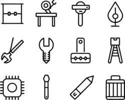 set of workshop icon illustration. communication, business, management, leadership, seminar, support, person vector