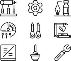 set of workshop icon illustration. communication, business, management, leadership, seminar, support, person vector