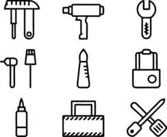 set of workshop icon illustration. communication, business, management, leadership, seminar, support, person vector