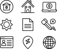 set of ui and ux icon illustration. screen, technology, ux, illustration, web, template, user, application, graphic, business vector