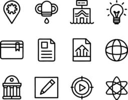 set of ui and ux icon illustration. screen, technology, ux, illustration, web, template, user, application, graphic, business vector