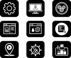 set of ui and ux icon illustration. screen, technology, ux, illustration, web, template, user, application, graphic, business vector