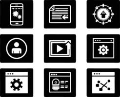 set of ui and ux icon illustration. screen, technology, ux, illustration, web, template, user, application, graphic, business vector
