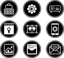 set of ui and ux icon illustration. screen, technology, ux, illustration, web, template, user, application, graphic, business vector