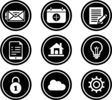 set of ui and ux icon illustration. screen, technology, ux, illustration, web, template, user, application, graphic, business vector