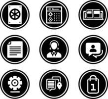 set of ui and ux icon illustration. screen, technology, ux, illustration, web, template, user, application, graphic, business vector