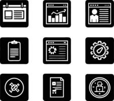 set of ui and ux icon illustration. screen, technology, ux, illustration, web, template, user, application, graphic, business vector