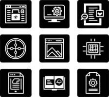 set of ui and ux icon illustration. screen, technology, ux, illustration, web, template, user, application, graphic, business vector