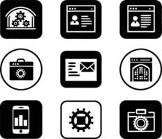 set of ui and ux icon illustration. screen, technology, ux, illustration, web, template, user, application, graphic, business vector