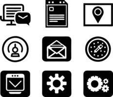set of ui and ux icon illustration. screen, technology, ux, illustration, web, template, user, application, graphic, business vector