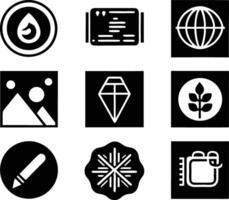 set of graphics design icon illustration. creative, digital, art, line, abstract, background, concept, technology, modern, business vector