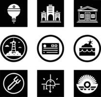 set of graphics design icon illustration. creative, digital, art, line, abstract, background, concept, technology, modern, business vector