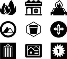 set of graphics design icon illustration. creative, digital, art, line, abstract, background, concept, technology, modern, business vector