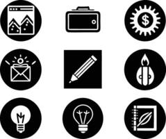 set of graphics design icon illustration. creative, digital, art, line, abstract, background, concept, technology, modern, business vector