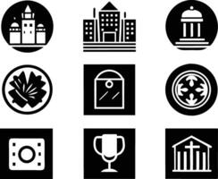 set of graphics design icon illustration. creative, digital, art, line, abstract, background, concept, technology, modern, business vector