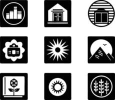 set of graphics design icon illustration. creative, digital, art, line, abstract, background, concept, technology, modern, business vector
