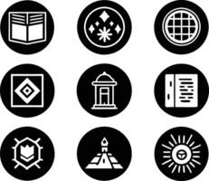 set of graphics design icon illustration. creative, digital, art, line, abstract, background, concept, technology, modern, business vector