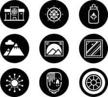 set of graphics design icon illustration. creative, digital, art, line, abstract, background, concept, technology, modern, business vector
