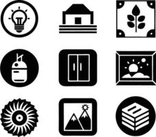 set of graphics design icon illustration. creative, digital, art, line, abstract, background, concept, technology, modern, business vector