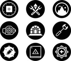 set of graphics design icon illustration. creative, digital, art, line, abstract, background, concept, technology, modern, business vector