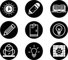 set of graphics design icon illustration. creative, digital, art, line, abstract, background, concept, technology, modern, business vector