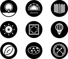 set of graphics design icon illustration. creative, digital, art, line, abstract, background, concept, technology, modern, business vector