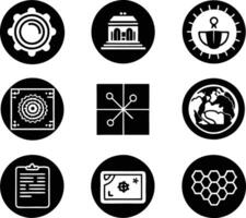 set of graphics design icon illustration. creative, digital, art, line, abstract, background, concept, technology, modern, business vector