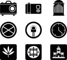 set of graphics design icon illustration. creative, digital, art, line, abstract, background, concept, technology, modern, business vector